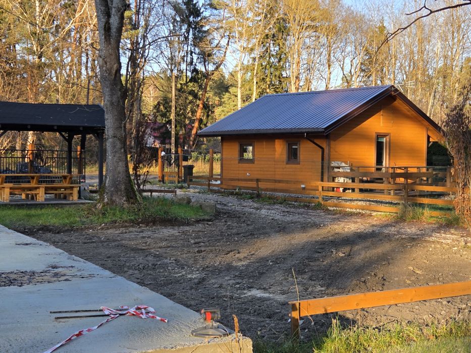 Domki,  domek dom drewniany na gotowo z hydrauliką i elektryką