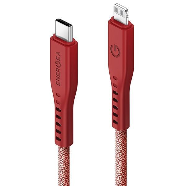 Kabel 3A Pd Mfi 60W Charge Usb-C Energea Czerwony/Red Lightningc94