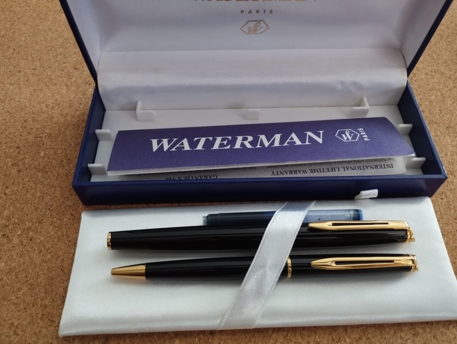 Caneta waterman Paris tinta permanente.
Caneta com garantia vitalícia.