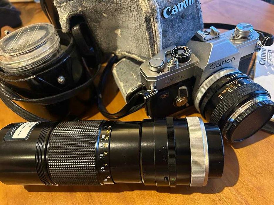 VINTAGE CANON FTB QL C/ ZOON LEN 100.-200MM