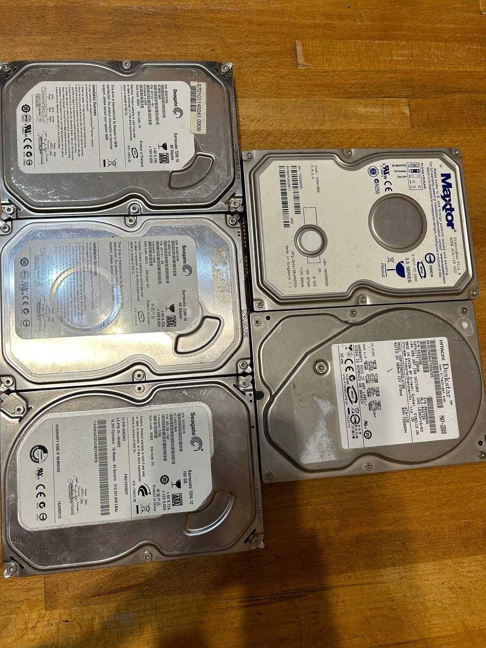 Жорсткі диски  HDD 80-160-250 Gb 3.5" SATA 7200 rpm 8 Mb buffer