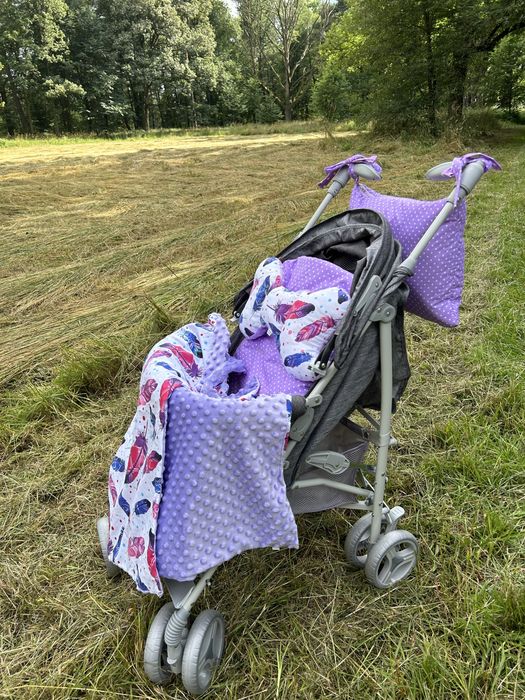 Wkładka do wózka Torba Kocyk Poduszka WYPRZEDAŻ piękny zestaw