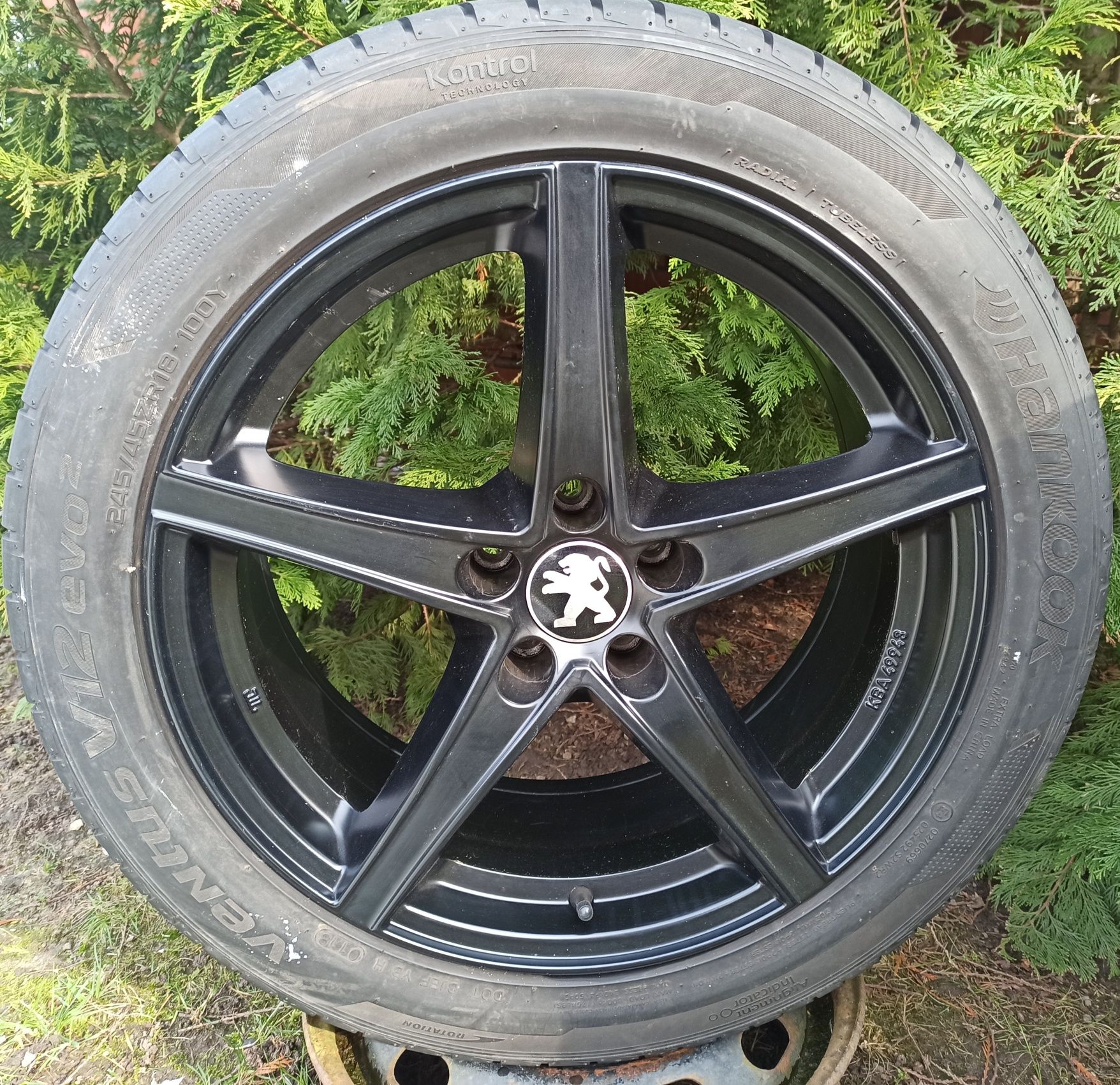 Felgi Peugeot 508 8Jx18 ET27 5x108 Opony lato 245/45R18