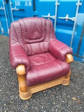 Komplet skórzany plus ława