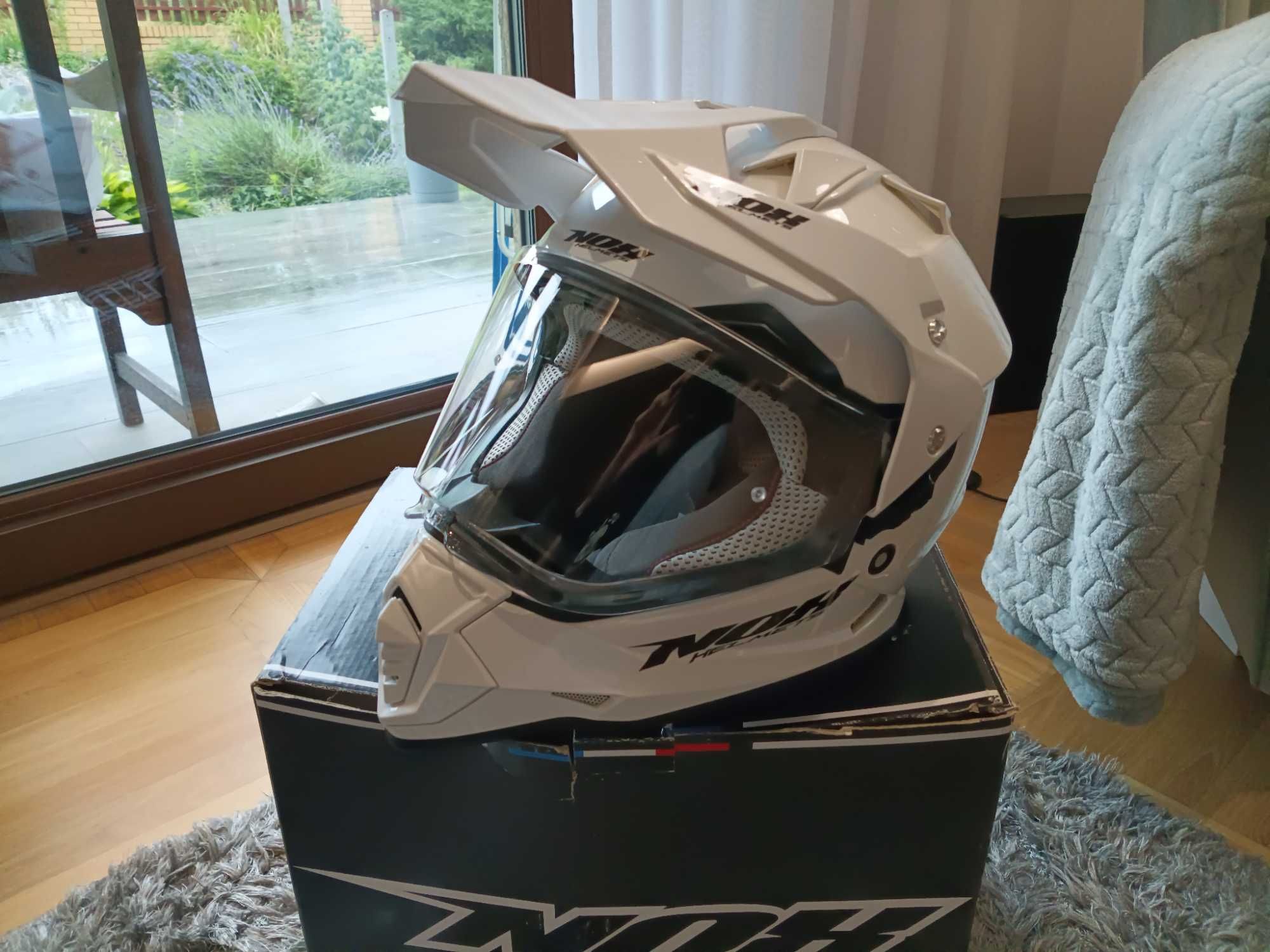 Kask motocyklowy NOX N321 biały