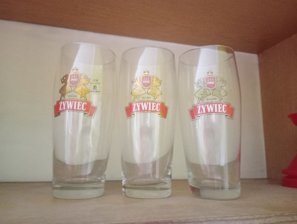 3x szklanka do piwa kufel Żywiec