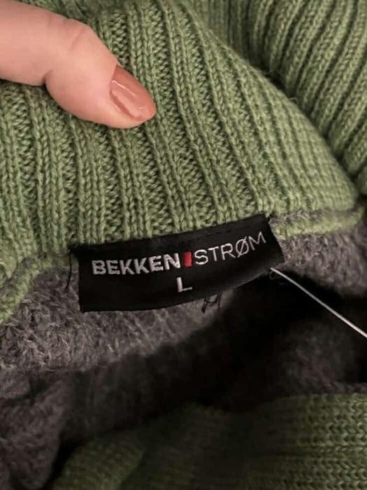 Bekken&Strøm nowy trekkingowy golf sweter męski L 100%wełna 
100%weł