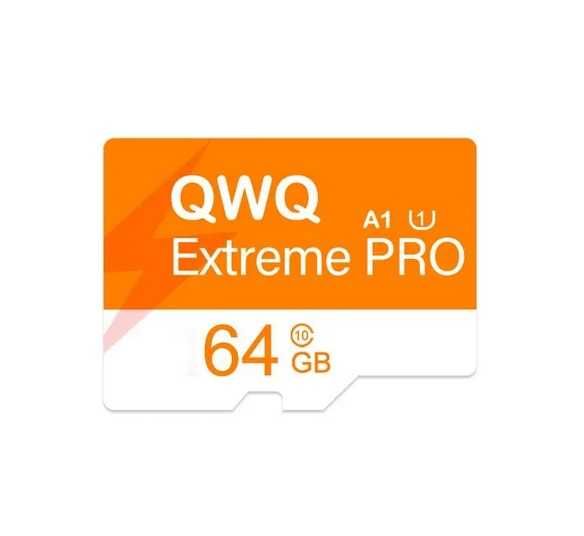 QWQ 64GB karta micro mini sdxc uhs-1 U3 V10 A1 + adapter, smartfon