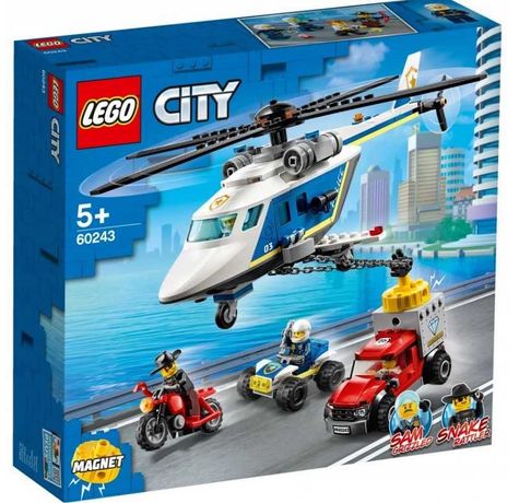 Nowe klocki LEGO City 60243 Pościg helikopterem policyjnym