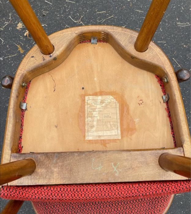 Винтажные буковые стулья Mid century