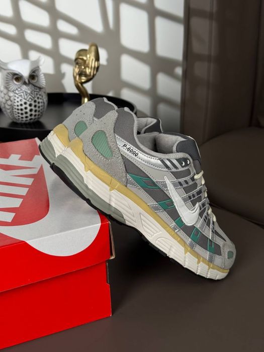 Жіночі кросівки найк Nike P-6000 Fleece Grey White Mint [36-41]