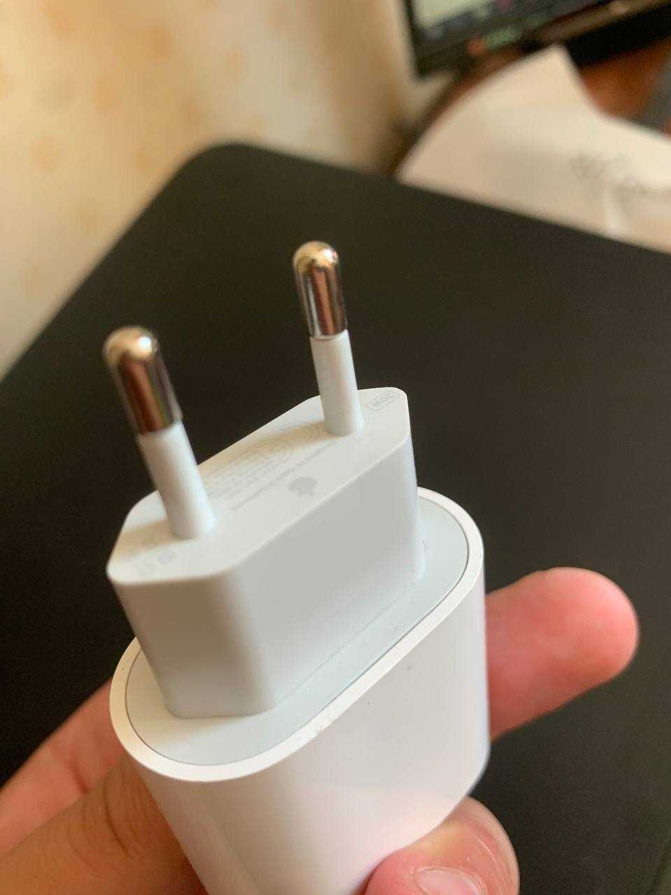 Комплект Быстрая Зарядка Apple iPhone 18W Usb-C +  Type-C на Lightning