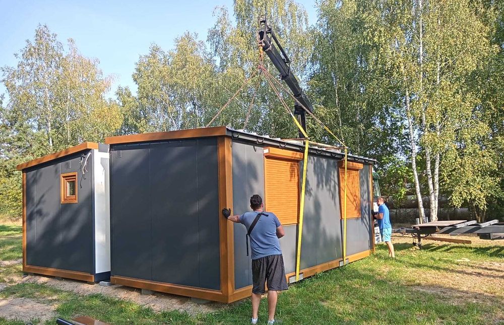 Domek modułowy całoroczny mobilny wyposażony pod klucz 35m2 Producent