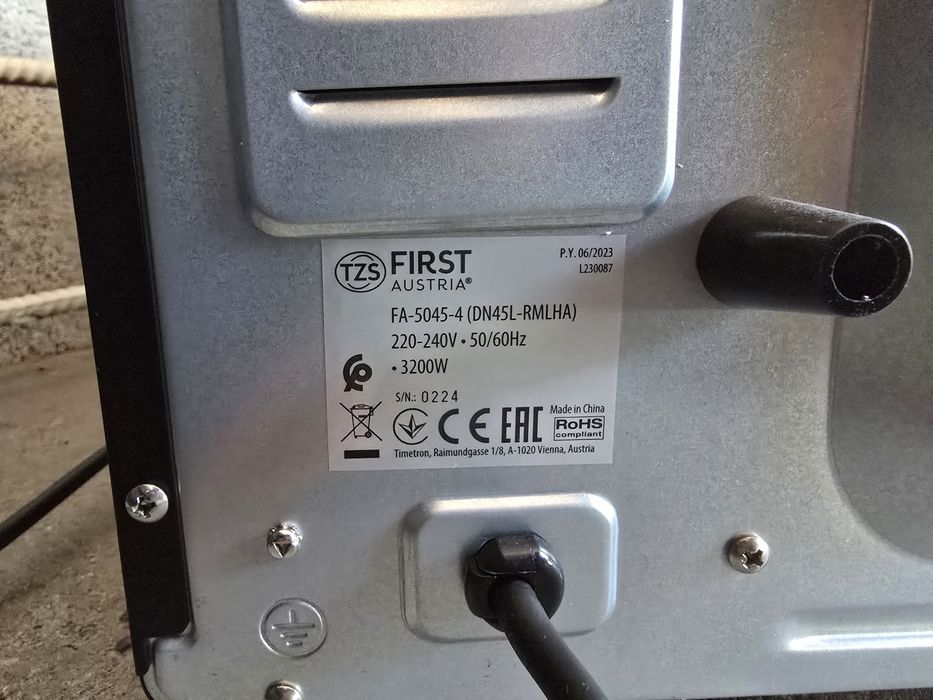 Piekarnik elektryczny + Kuchenka 2 palnikowa FIRST