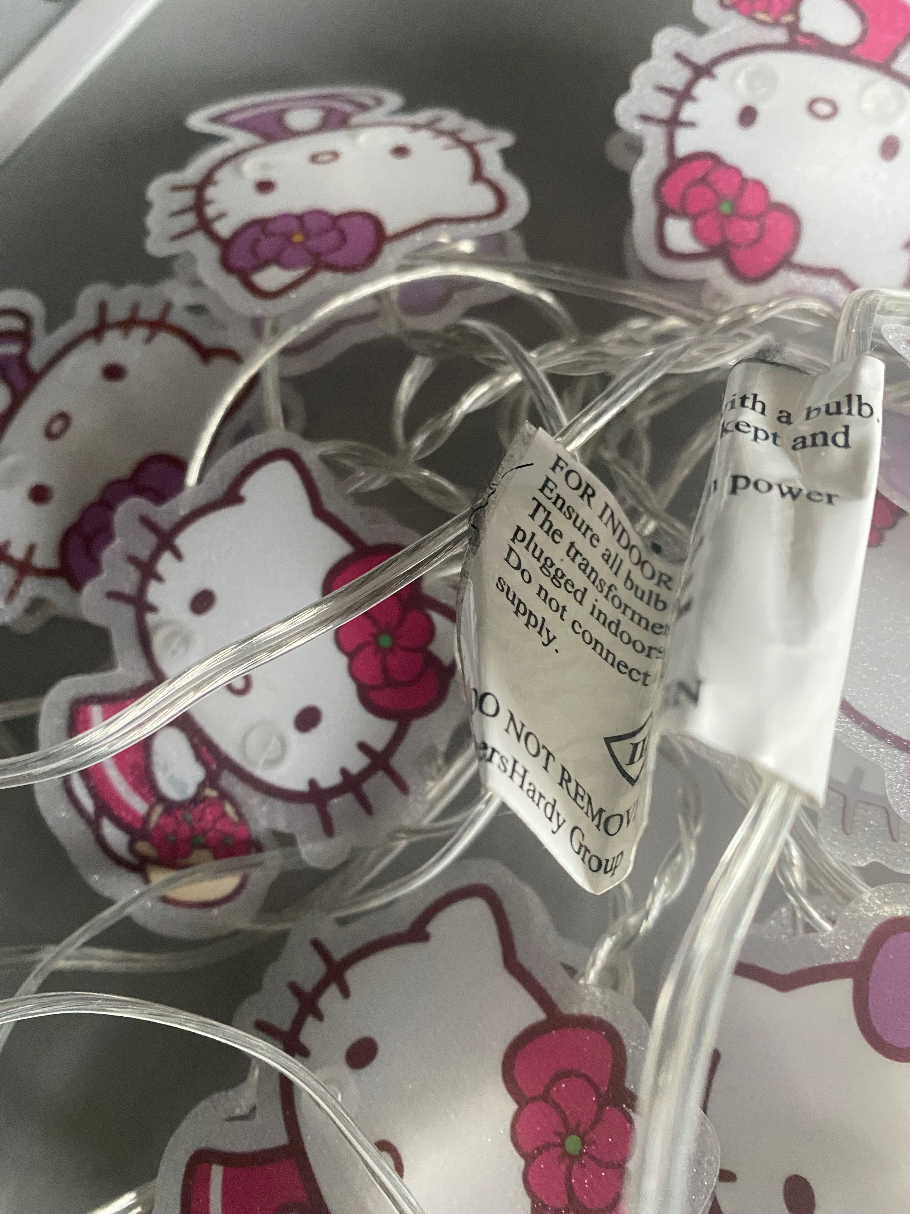 Hello Kitty łańcuch świetlny, oświetlenie