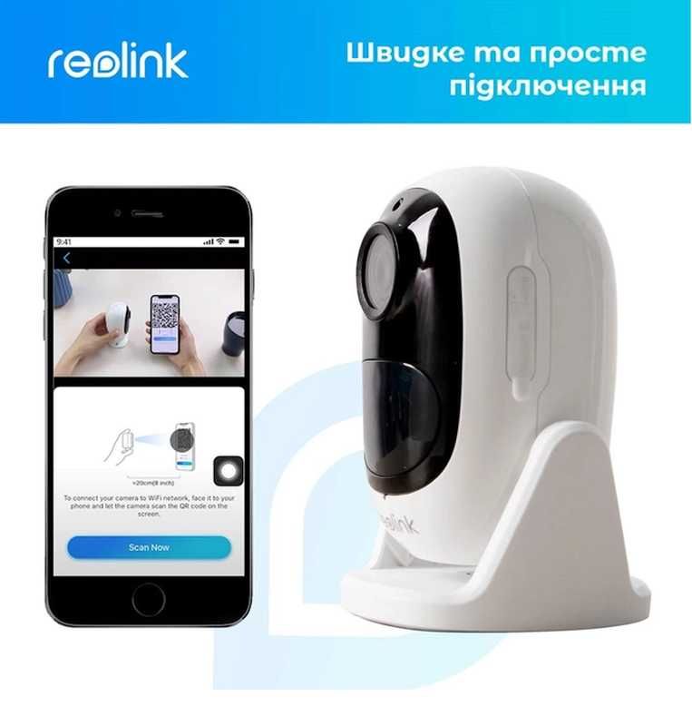 IP камера Reolink Argus 2E Plus (WiFi,аккумул, карта 64Гб)