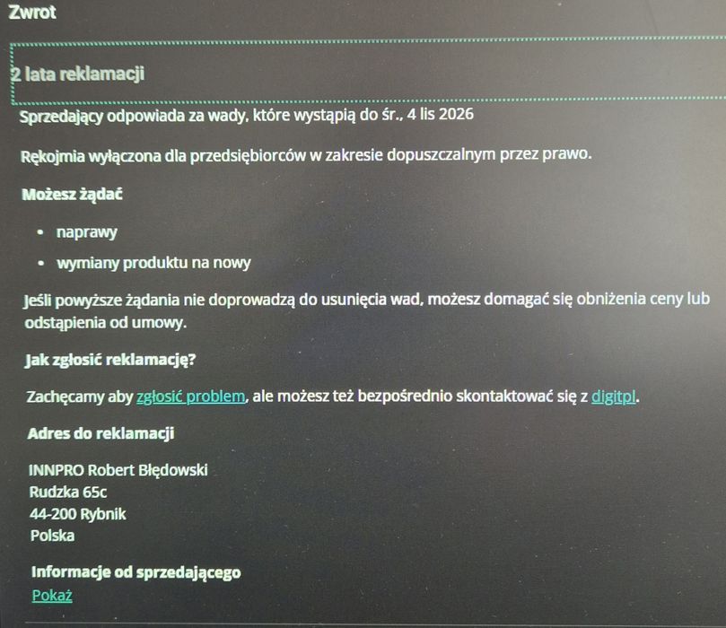 Earfun Free Pro 3 TWS gwarancja do listopada 2026