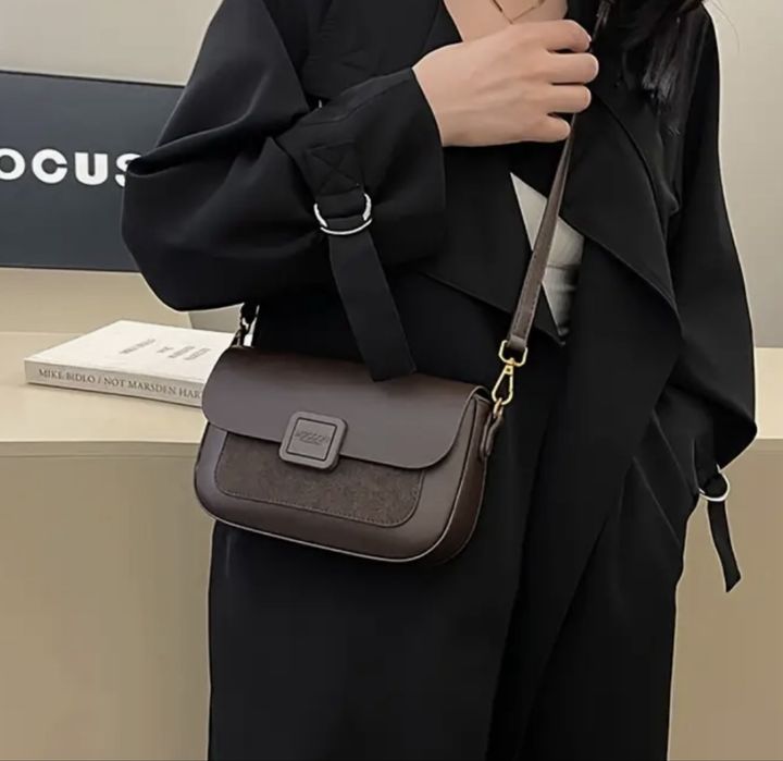 Стильна Коричнева Сумка Через Плече MUCCCOU FASHION