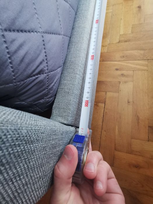 Łóżko tapicerowane 140x200 z zagłówkiem i materacem