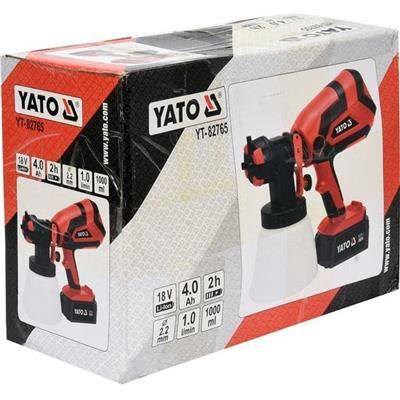 Pistolet malarski 18V 4Ah przepływ 1l/min Yato