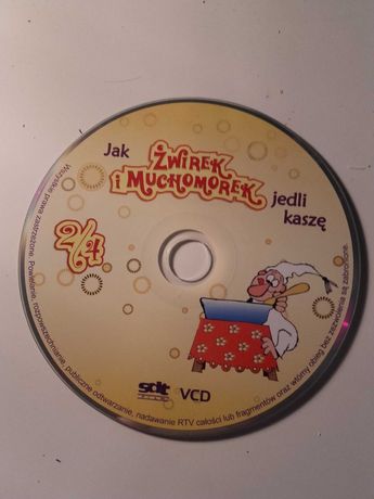 Płyta  VCD "Jak Żwirek i Muchomorek jedli kaszę"