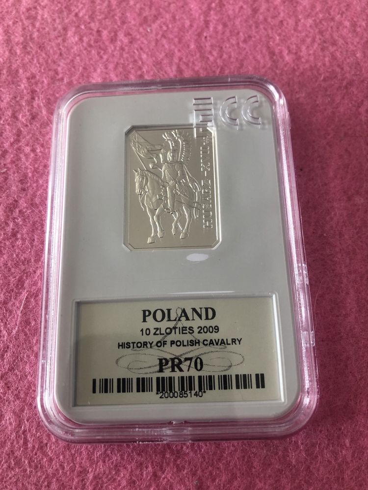 Moneta 10zł 2009r. „History Of Polish Cavalty” Silver GCN PR70