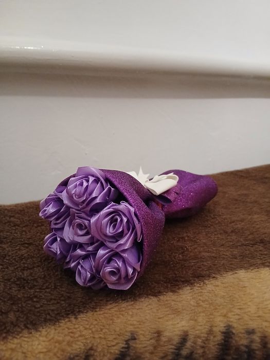 Міні букет з лєнт.