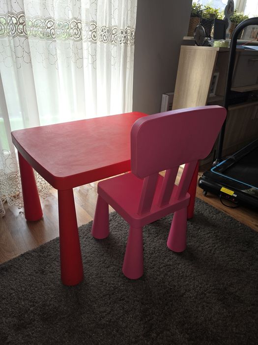 Stół i krzesło IKEA Mamut Stolik