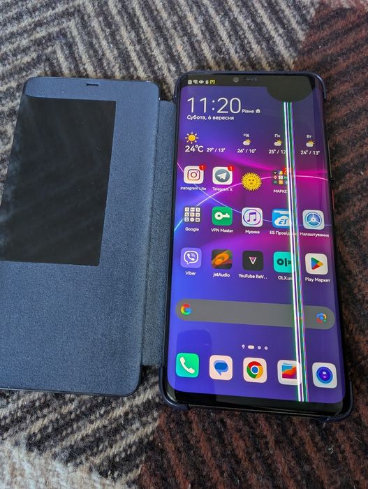 Huawei Mate 20 Pro 6/128Gb 2 Sim 6,4” Black NEVERLOCK комплект