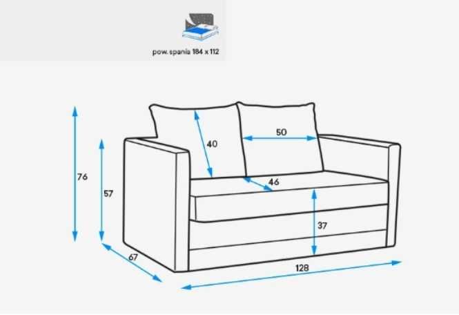 Sofa Askeby IKEA z funkcja spania