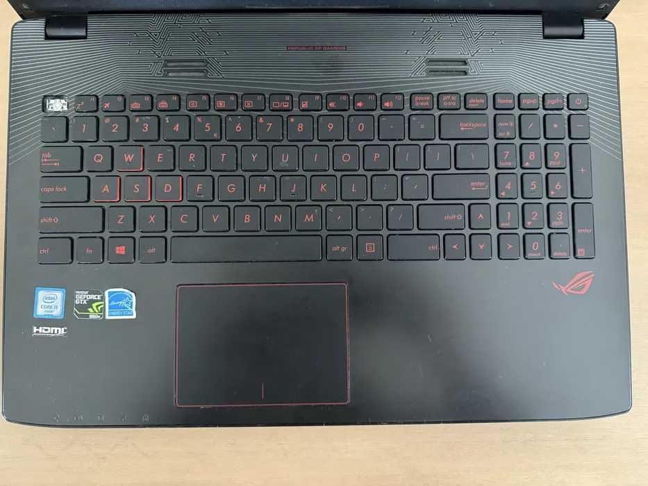 Laptop gamingowy Asus RogGL552VW DDR4 8gb Ram 1tb Windows 11