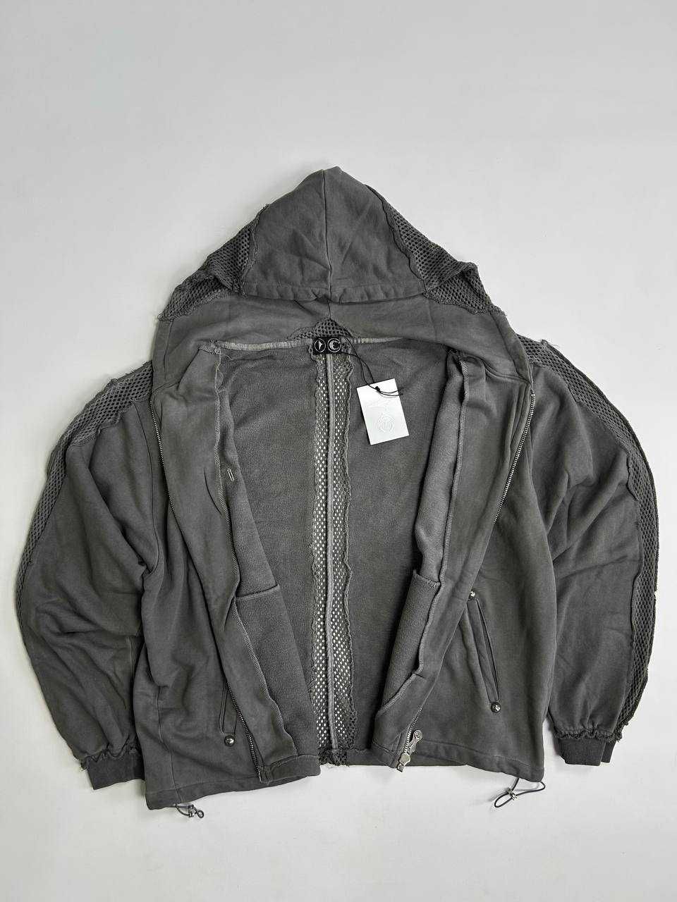 Худі Thug Club zip hoodie худи зипка y2k archive серая сіра зіпка L