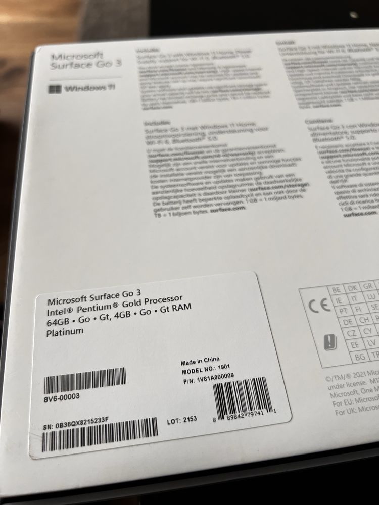 tablet Microsoft Surface Go 3