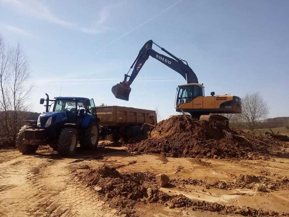 Prace Ziemne Rozbiórki Materiały Sypkie Piasek Żwir Czarnoziem