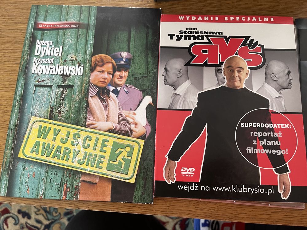 Zestaw kolekcja 3 polskich filmów DVD Kret Wyjście Awaryjne Ryś
