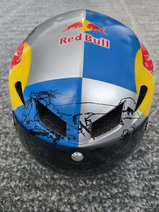 Kask Czasowy Unikatowy Roz M/L 57-62cm Rowerowy Red Bull Triathlonowy