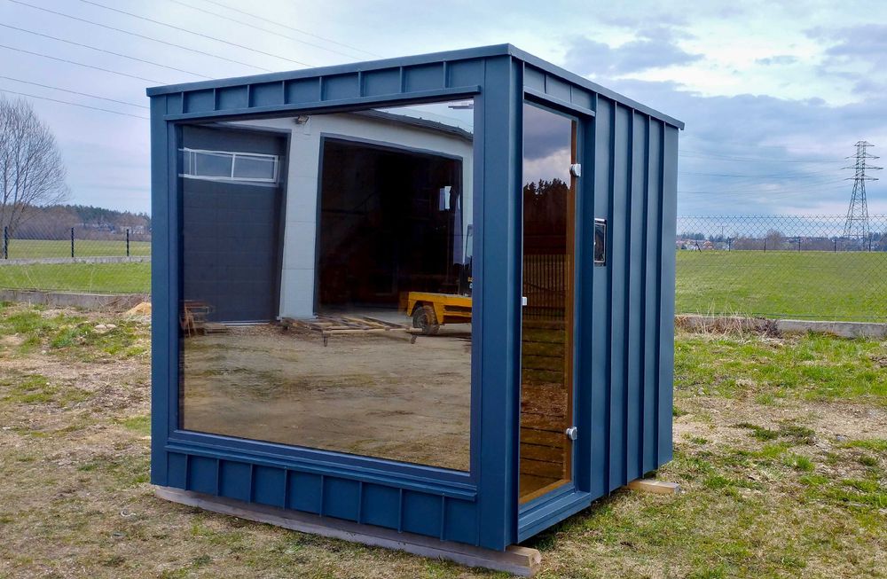 SAUNA Ogrodowa KWADRATOWA Domek 230cm OD RĘKI ! Okno + BECZKA akcesori