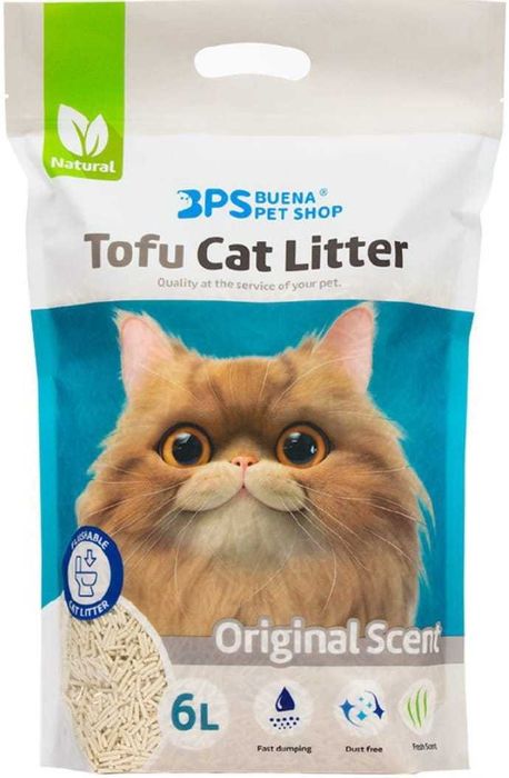 Areia de Tofu para Gato – 6L