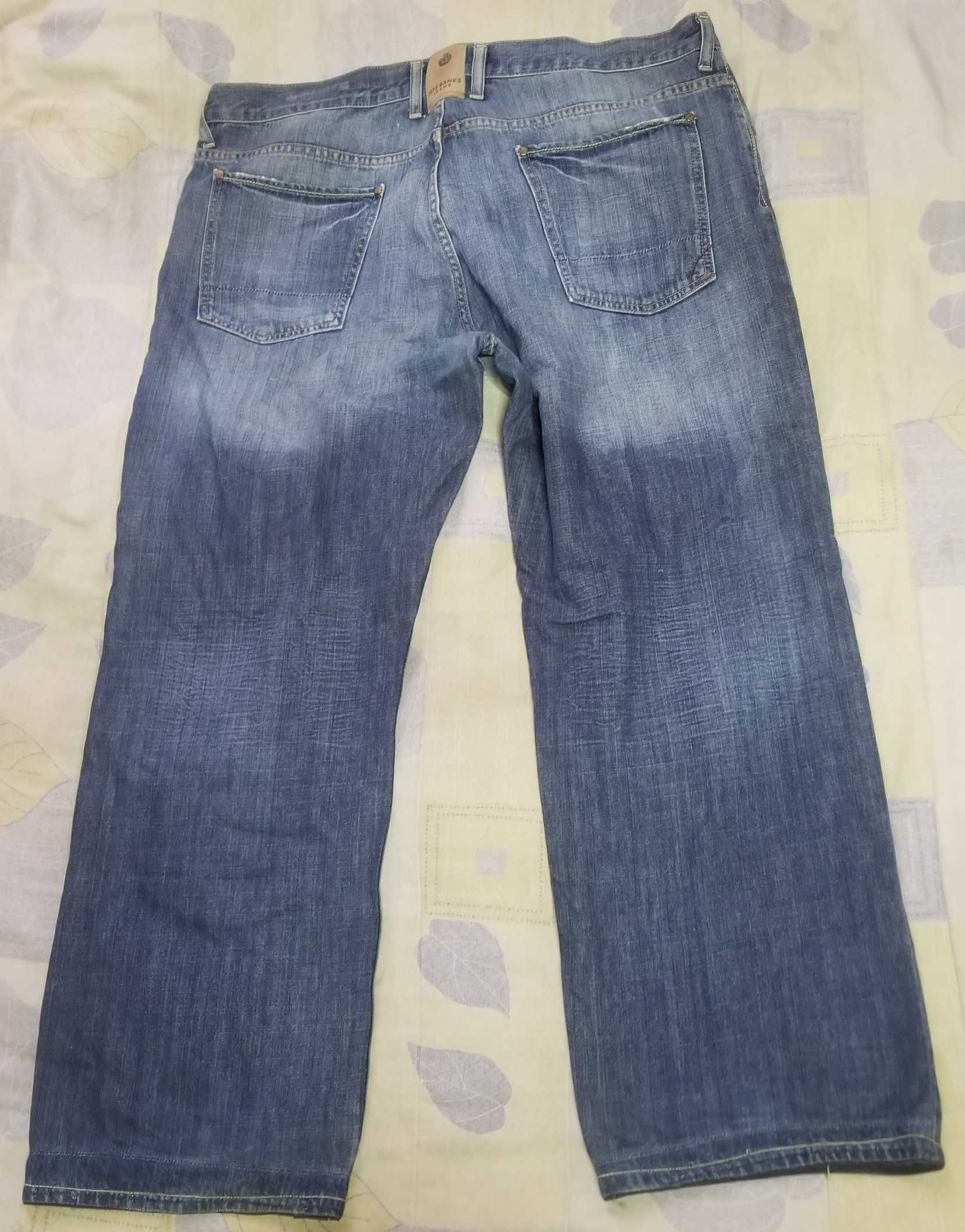 Джинсы мужские JEFF BANKS JEANS крутые 52 пояс sharp