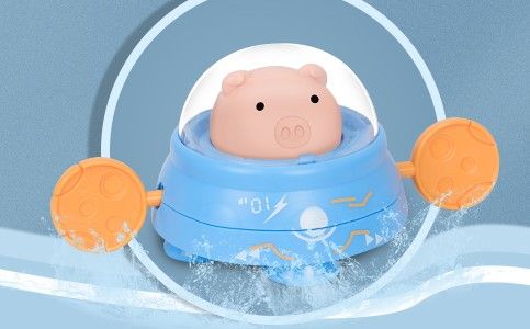 Zabawka Do Kąpieli Dla Dzieci Śliczna Mechaniczna Świnia