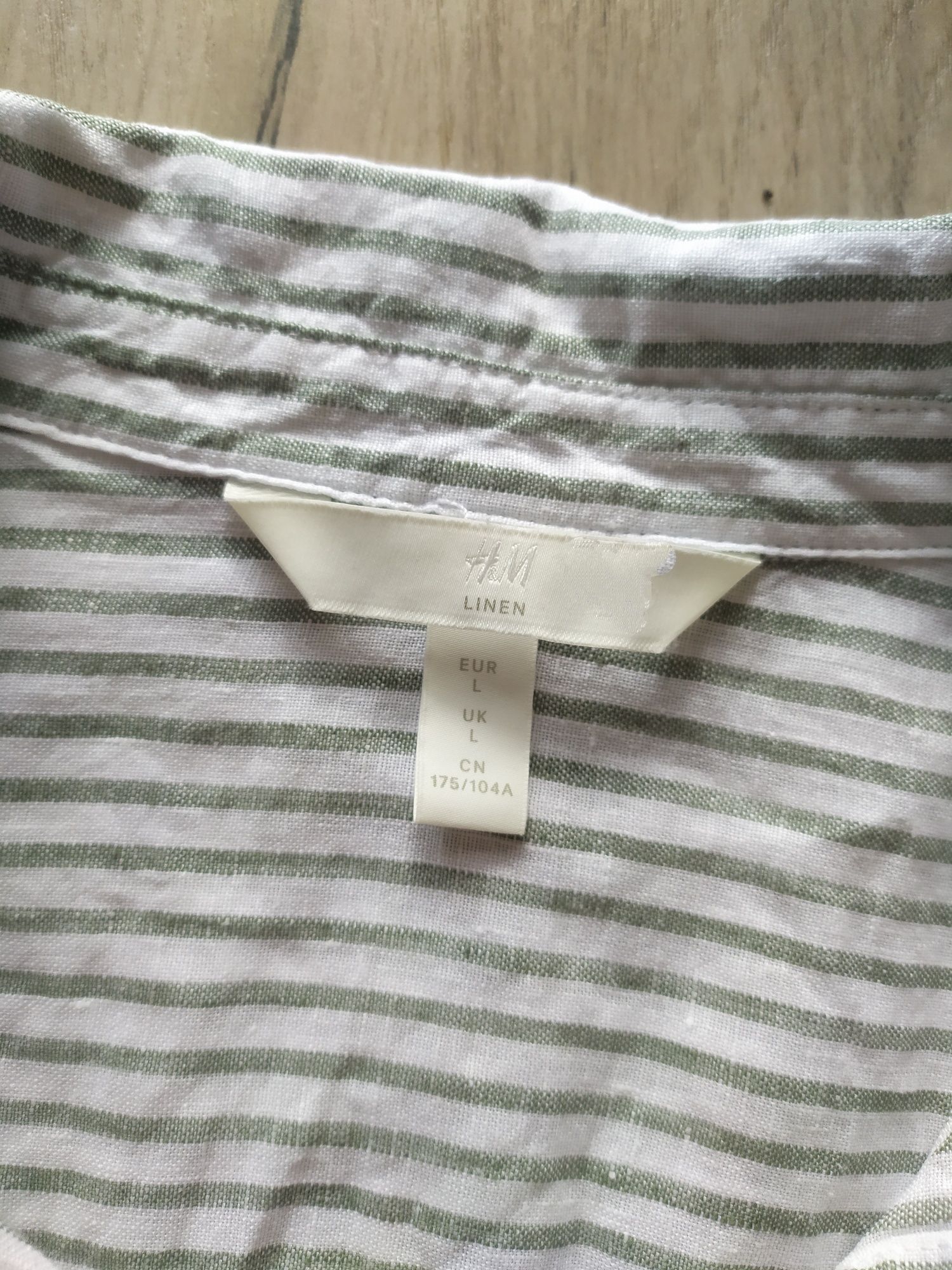 Koszula lniana 100% len H&M rozmiar 40