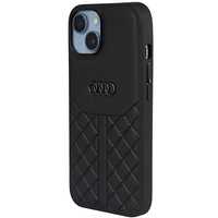 Etui Audi Genuine Leather Na Iphone 14 - Czarne Au-Tpupcip14-Q8/D1-Bk