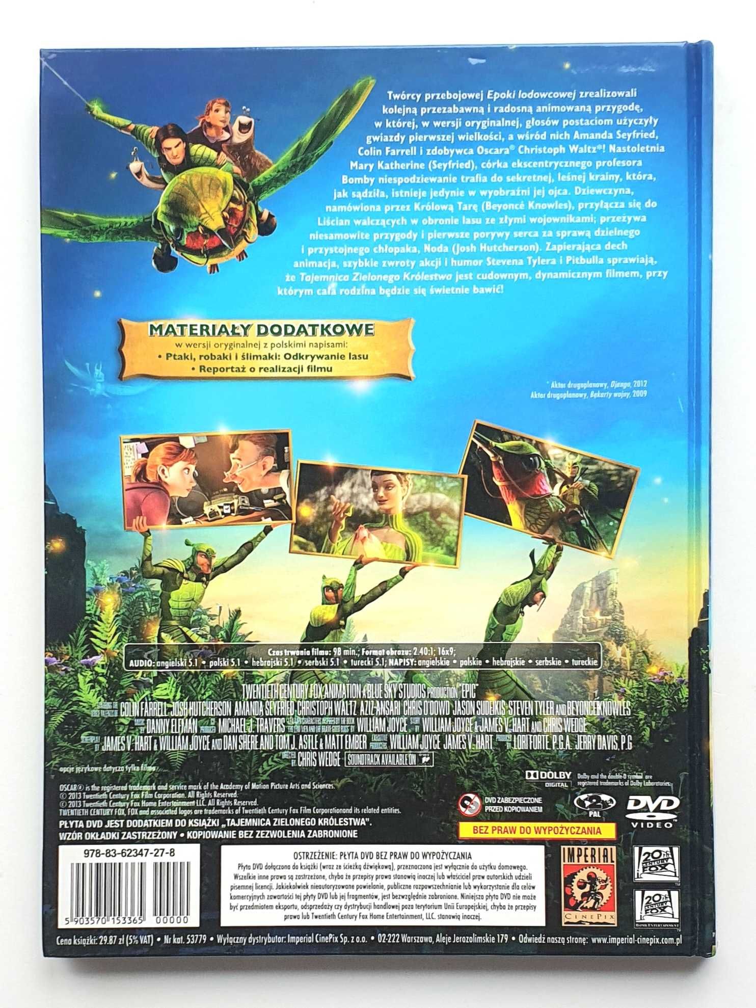Tajemnica Zielonego Królestwa, film DVD (wydanie książkowe)