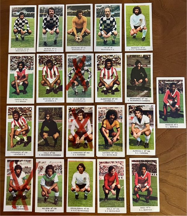 Cromos antigos dos anos 70