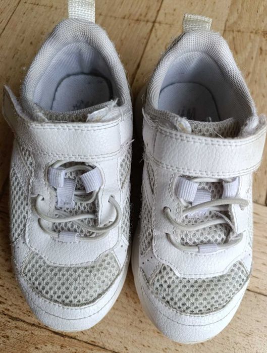Adidasy dziecięce, białe, H&M, rozmiar EUR 27 buty sportowe