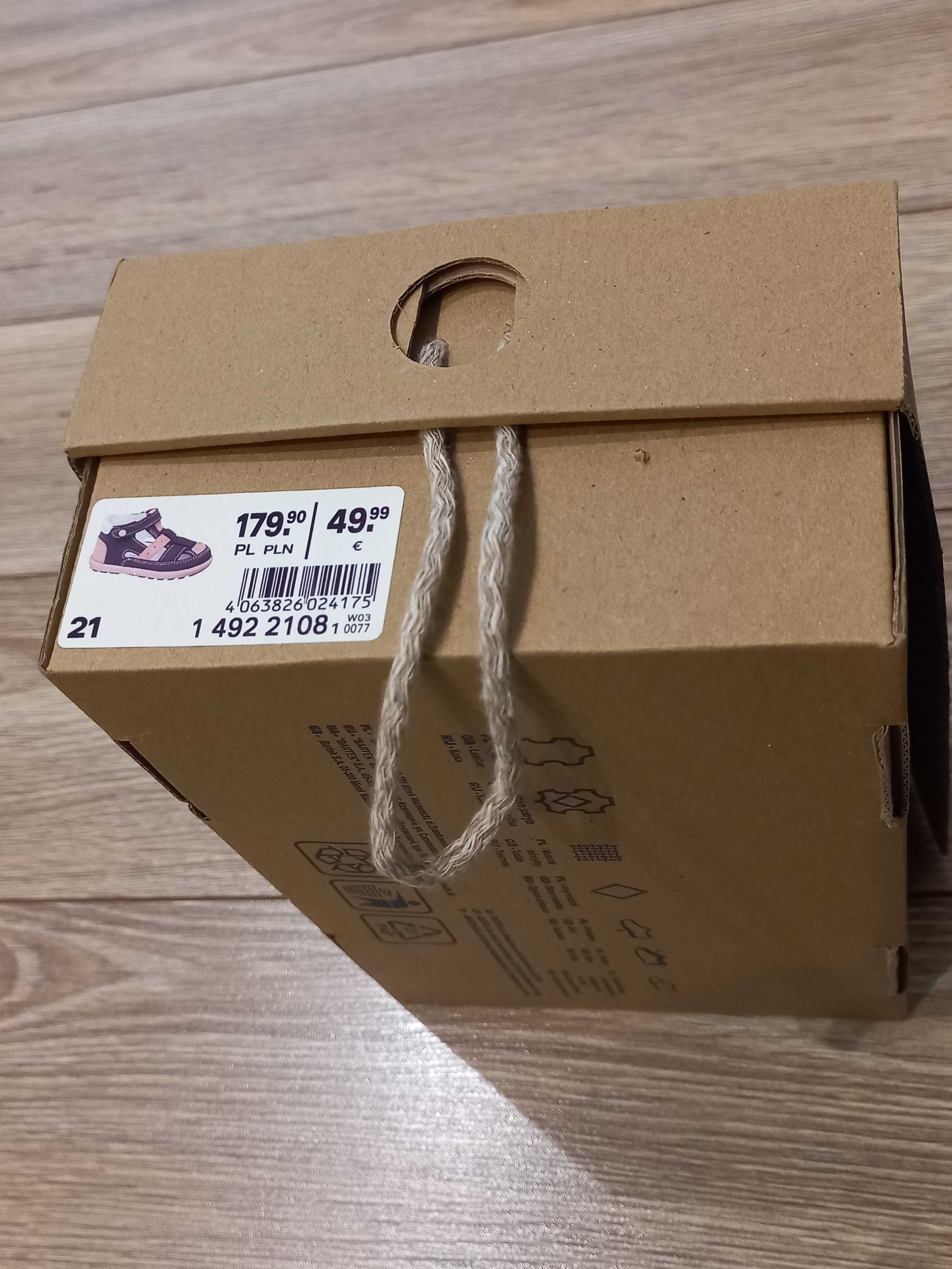 Skórzane sandały Bartek r 21/13,2cm stan idealny/jak nowe