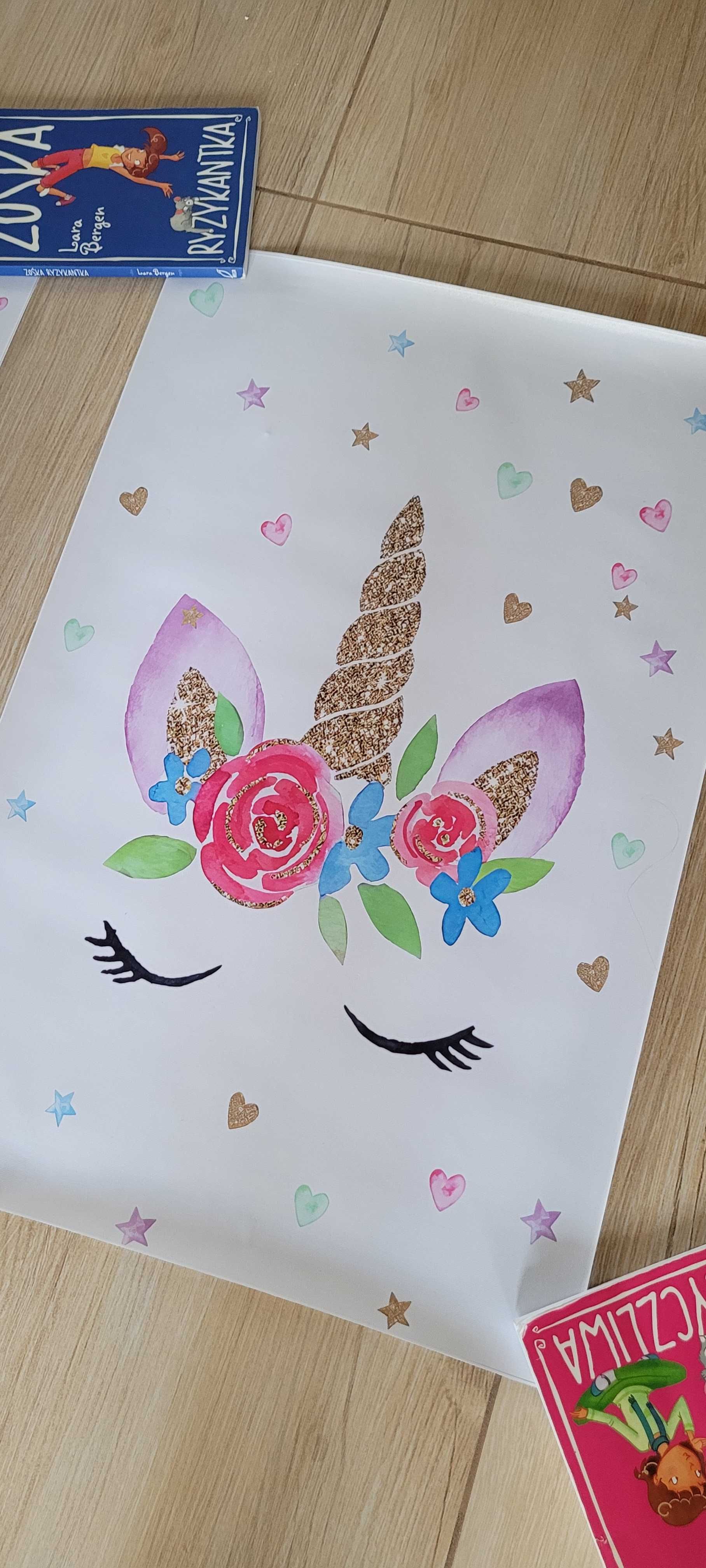 Obrazki 40x60 jednorożec