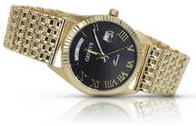 Złoty zegarek z bransoletą męski 14k 585 Geneve mw013ydbc&mbw012y