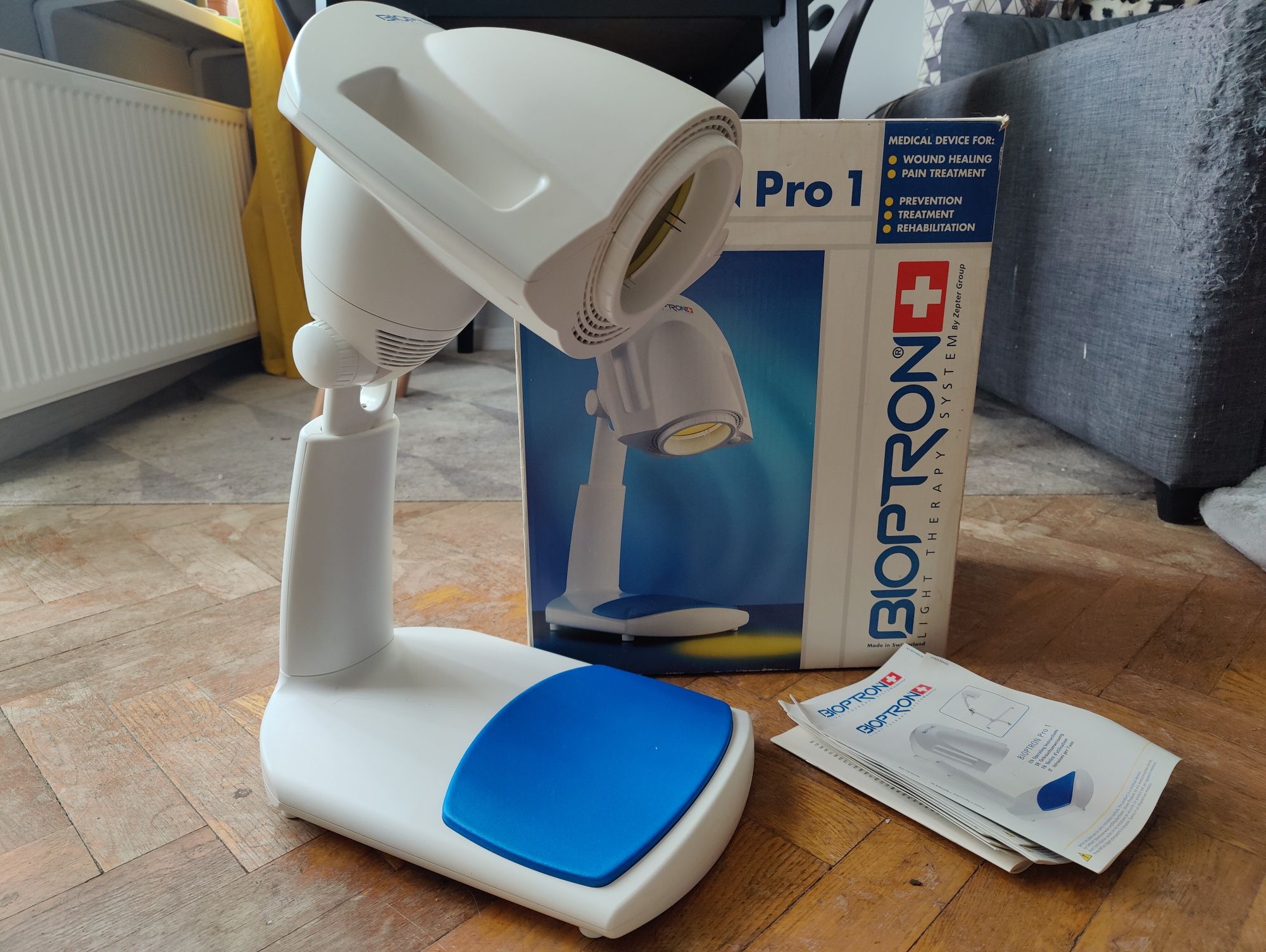 JAK NOWA! Lampa ZEPTER BIOPTRON Pro 1 lecznicza!