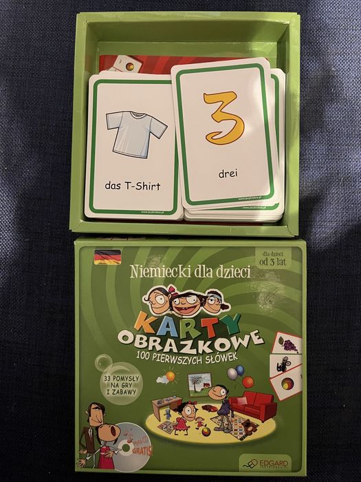 Karty dla dzieci angielski i niemiecki